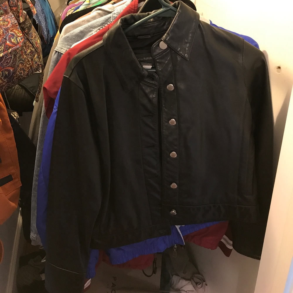 Banana republic leather jacket